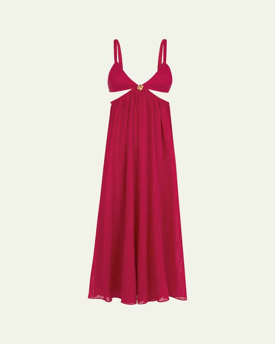 Solid Alissa Cutout Maxi Dress